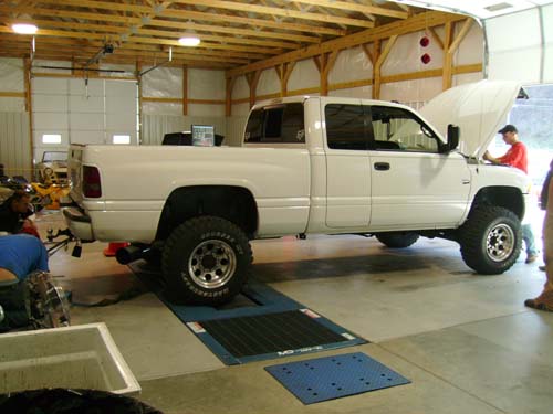 Truck on the dyno